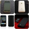 iPhone 3GS 32GB (White) + Leather Case (White) + Battery Case (White)