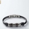 Bratara FOSSIL JF85428 NOU CU ETICHETA, piele negra, se livreaza cu cutie Fossil  PRET MAGAZIN 46 EURO   in stoc