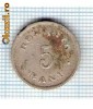 98 Moneda  5 BANI 1900 -starea care se vede -ceva mai buna decat scanarea