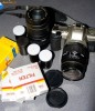 Aparat foto Pentax ZX-30 SLR   obiectiv 28-80mm   geanta   3 filtre   filme Kodak --- vand si separat