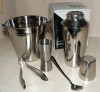 Set de bar pentru prepararea cocktailurilor - din inox - 6 piese -