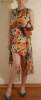 REDUCERE 30%! Rochie Atmosphere UK asimetrica cu imprimeu floral si curea argintie in talie