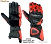 =Oferta=Manusi Moto ATV Scuter Full Protectii -PIELE/CARBON-TSCHUL PRORACE RED204-Originale-Sigilate-Masura S=