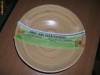 Bol de fructe din bambus alb, 30 cm diametru.