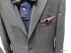Costum barbati HUGO BOSS Black Label autentic marimea 48 gri cu dungi