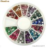 Carusel cu strasuri colorate Nr 16, decoratii, decoratiuni strasuri 2,5mm, 1800 buc , 3d, pentru unghii false sau naturale, nail art