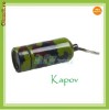 Pilula Container Butelie pentru Pastile  din Aluminiu tip Breloc Chei Army Look Camping