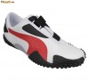 Adidasi Barbati Puma Mostro Leather White Puma Red 350866 04