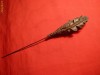 Ac de Palarie vechi - metal ornament frunze ,L= 18 cm