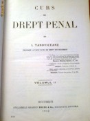 CURS DE DREPT PENAL VOL. II - I. TANOVICEANU (1912) foto