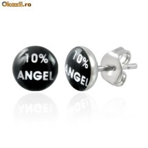 Cercei din inox 6 mm - 10% inger - cod 89 foto