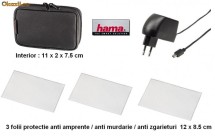 Geanta GPS + incarcator mini USB + 3 folii protectie, hama foto