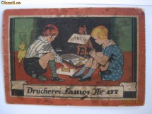 CAPAC DIN CARTON DE LA UN JOC GERMAN DE COLECTIE DIN ANII 50 foto