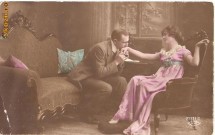 T FOTO 19 Romantica -Indragostiti -circulata 1924, de la Galati la Cerna-Voda(Cernavoda),  lui Teodor Pojar foto