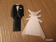 Accesorii nunta / Set mire si mireasa pt marturii, pahare, diverse
