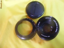 OBIECTIV FOTO,MINOLTA ,LENS,MADE IN JAPAN,MD ROKKOR ,1:1,7 ,F=50mm