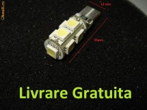 LED , Leduri w5w t10 9 smd CAN-BUS fara eroare de bec ars pentru pozitii plafoniera numar