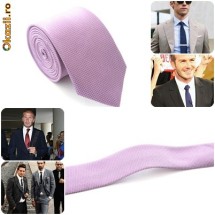Cravata Ingusta Slim Subtire Violet 6cm