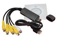 Placa de captura easycap DVR  4 canale usb ,face captura de pe orice semnal video ,camere supraveghere ,dvd player,console video etc