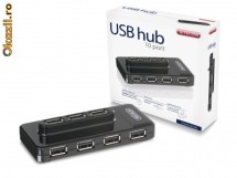 Vind USB Hub Sitecom CN-052 ,cu  10 porturi ,cu alimentare externa!!! foto