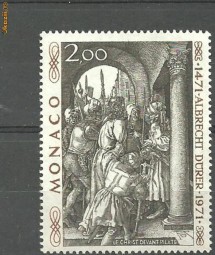 Monaco 1972 - PICTURA DURER, timbru nestampilat