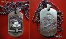Dogtag militar, Dog tag Metal Gear Solid + Lant standard foto