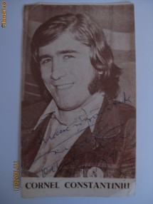 POZA CU AUTOGRAFUL LUI CORNEL CONSTANTINIU DIN ANII 80 foto