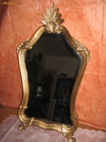 Superba oglinda din calamin in stil Baroc cu design deosebit foto