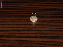 pandant aur cu 0.12 ct diamante naturale foto