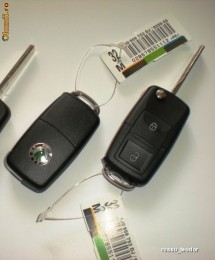 Carcasa cheie Briceag Skoda 2 butoane