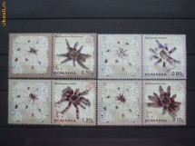 2010 Romania  Tarantule serie cu vinieta.