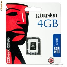 CARD microSD 4GB KINGSTON FARA ADAPTOR