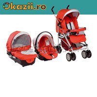SET CARUCIOR LANDOU SCAUN AUTO CHICCO 3 IN 1