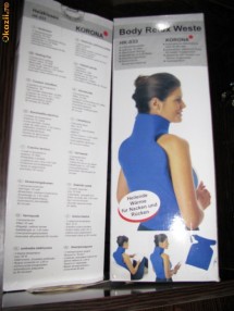 Corset cu incalzire pentru spate si ceafa foto