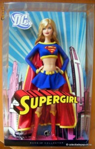 Supergirl Barbie 2008 - editie de colectie silver label, seria DC Comics!
