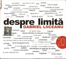 AUDIOBOOK DESPRE LIMITA de GABRIEL LIICEANU in interpretarea autorului - ORIGINAL (Transport gratuit la plata in avans) foto