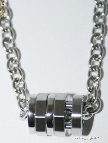 Colier + pandantiv barbatesc FOSSIL JF84882040 NOU CU ETICHETA, otel inoxidabil, CUTIE CADOU INCLUSA, pret magazin 40 euro foto