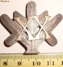 INSIGNA 20 DE ANI DE SERVICIU MILITAR PENTRU VANATORII DE MUNTE