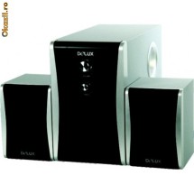 Boxe 2.1 Delux, 800W PMPO, 5W+2*1.5W RMS, black, DLS-2165