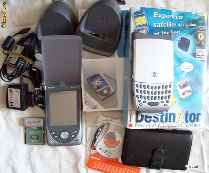 PDA HP Jornada cu multe accesorii si GPS/navigatie etc. foto mare