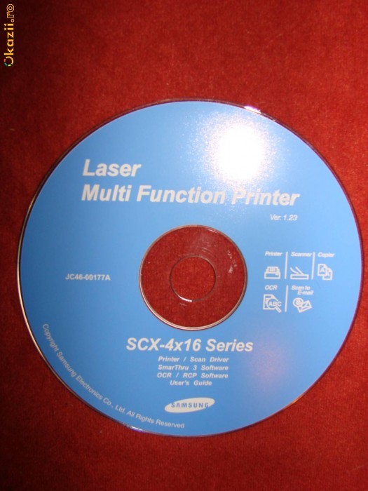SAMSUNG LASER MULTI FUNCTION PRINTER SCX-4x16 SERIES foto mare