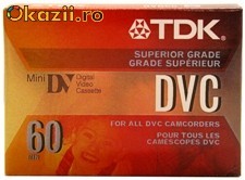 Vand casete minidv TDK sigilate made in Japan foto mare