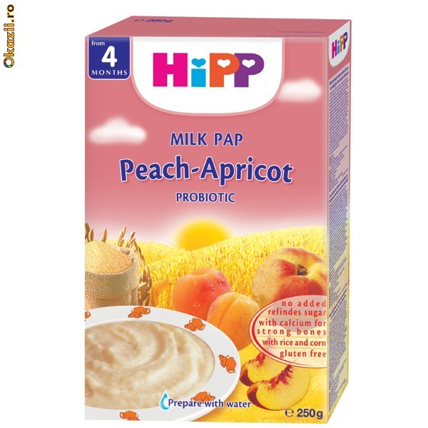HiPP Cereale cu piersici si caise - 250gr foto mare
