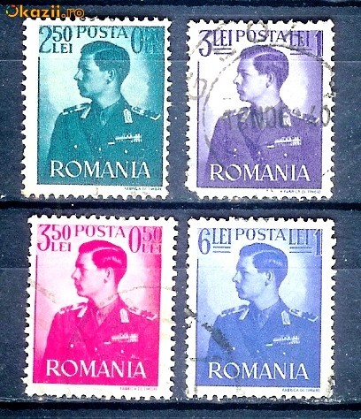 k5186   Romania 1940 - timbre stampilate foto mare