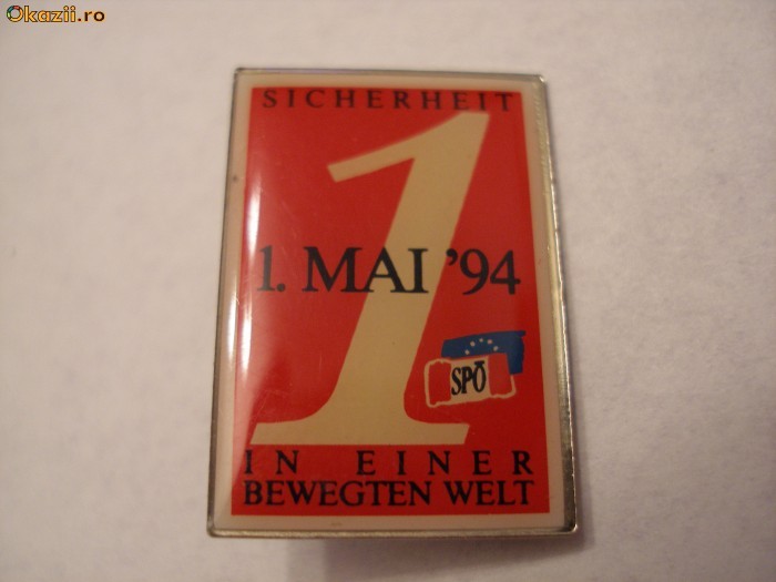 INSIGNA - AUSTRIA - PARTIDUL SOCIAL DEMOCRAT (1) foto mare