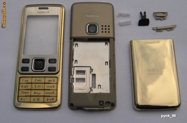 CARCASA NOKIA 6300 GOLD foto mare