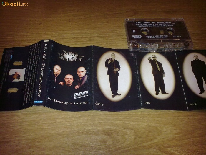 Caseta audio originala BUG Mafia - Deasupra Tuturor(1997) foto mare