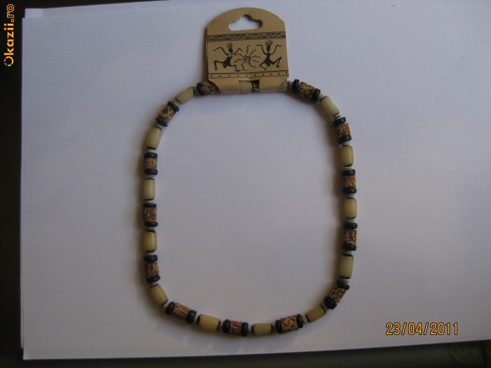 COLIER NOU FILIPINEZ HAND MADE LA BAZA GATULUI foto mare