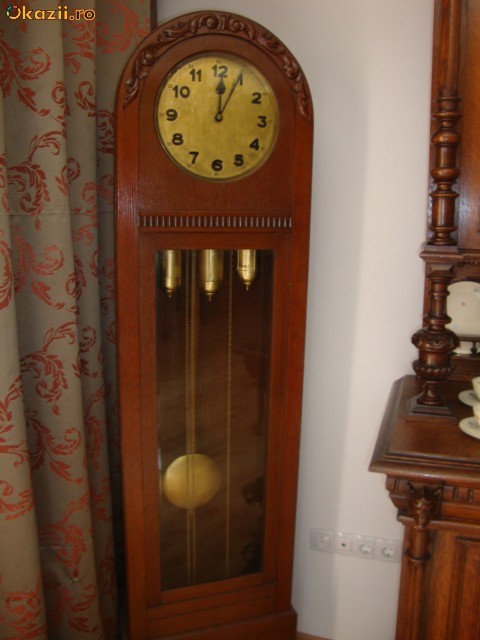 PENDULA PODEA 3 GREUTATI CCA 1920-1930 foto mare