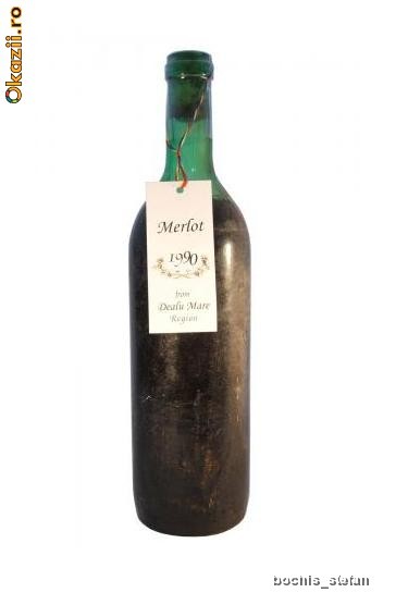 VIN VECHI Merlot Dealu Mare 1990 foto mare